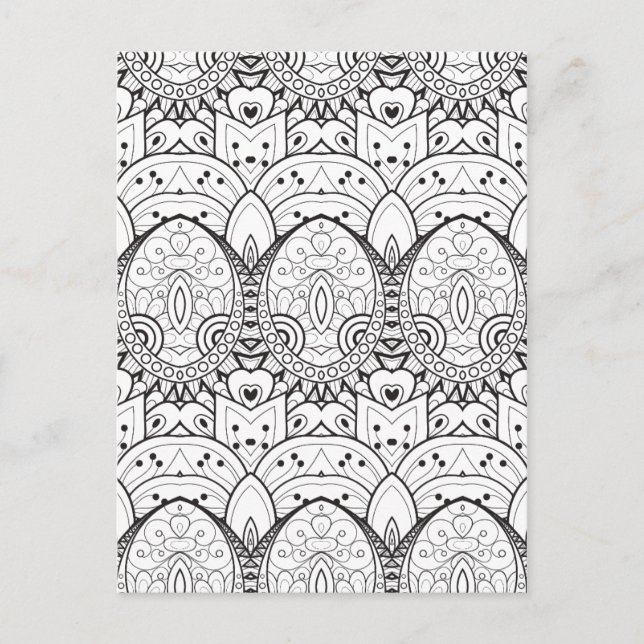 Inspired Tribal Illustration Postcard (Front)