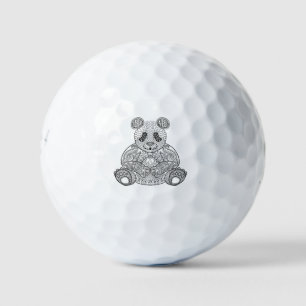 Inspired Tribal Panda Golf Balls
