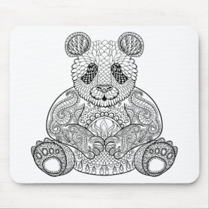 Inspired Tribal Panda Mouse Mat