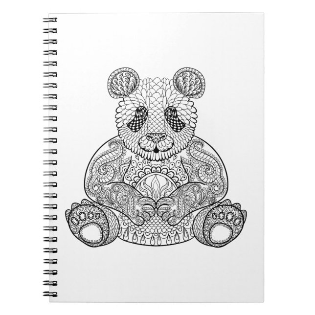 Inspired Tribal Panda Notebook (Front)