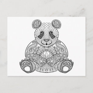 Inspired Tribal Panda Postcard
