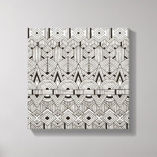 Inspired Tribal Pattern 6 Canvas Print