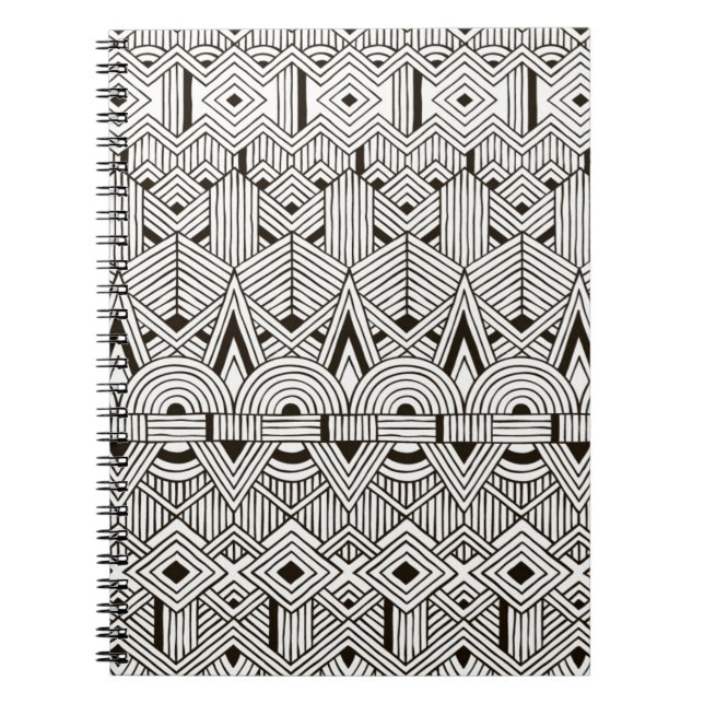 Inspired Tribal Pattern Notebook (Front)