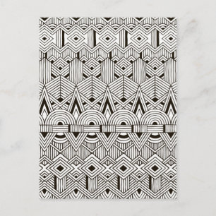 Inspired Tribal Pattern Postcard
