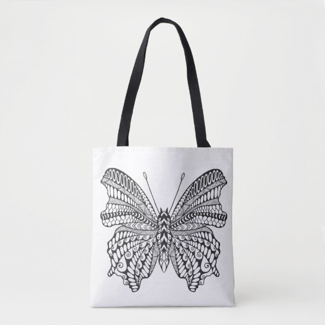 Inspired Tropical Butterfly 2 Tote Bag (Front)