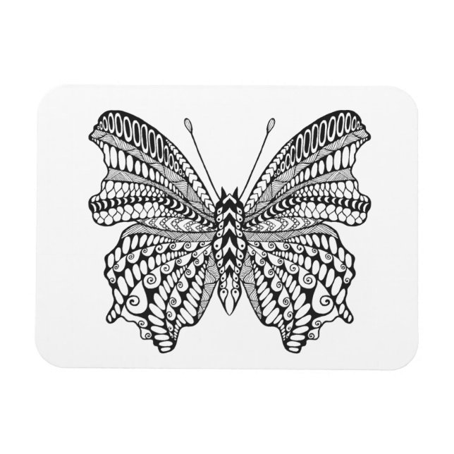 Inspired Tropical Butterfly Magnet (Horizontal)