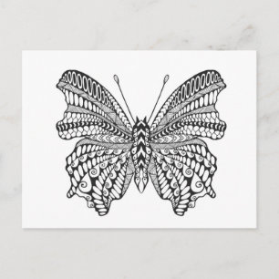 Inspired Tropical Butterfly Postcard