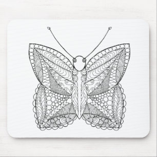 Inspired Tropical Design Butterfly Mouse Mat