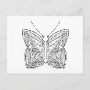 Inspired Tropical Design Butterfly Postcard