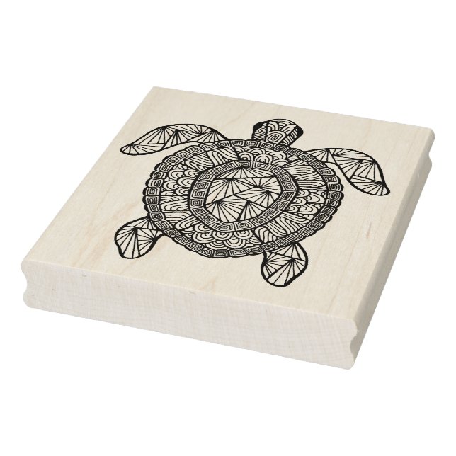 Inspired Turtle Rubber Stamp (Stamp)