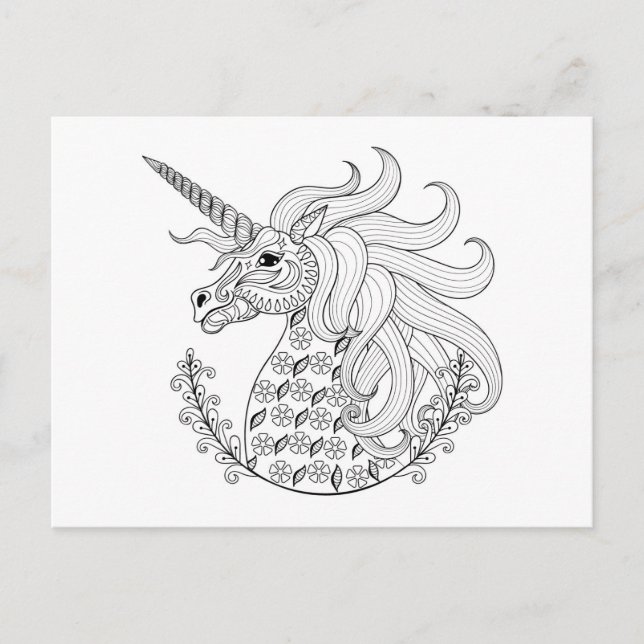Inspired Unicorn Postcard (Front)