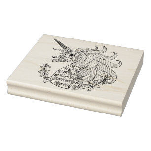 Inspired Unicorn Rubber Stamp