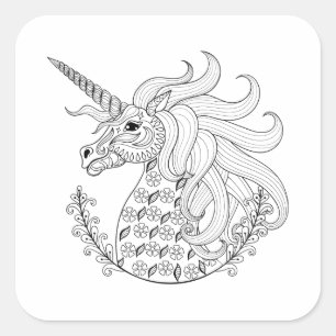 Inspired Unicorn Square Sticker