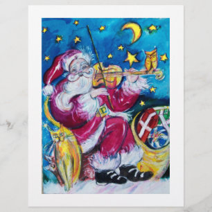 INSPIRED VIOLINIST SANTA Christmas Flyer