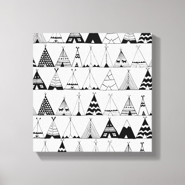Inspired Wigwam 6 Canvas Print (Front)