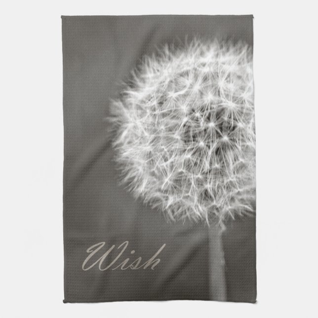 Inspired Wish Dandelion Tea Towel (Vertical)