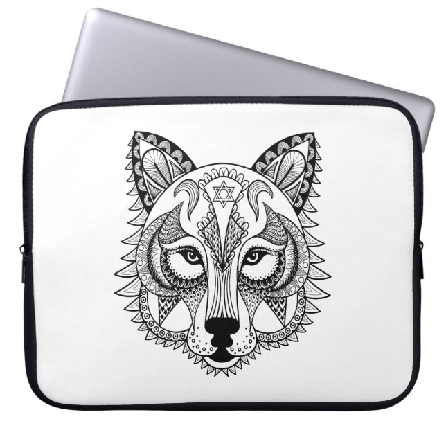 Inspired Wolf Laptop Sleeve (Front)