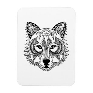 Inspired Wolf Magnet