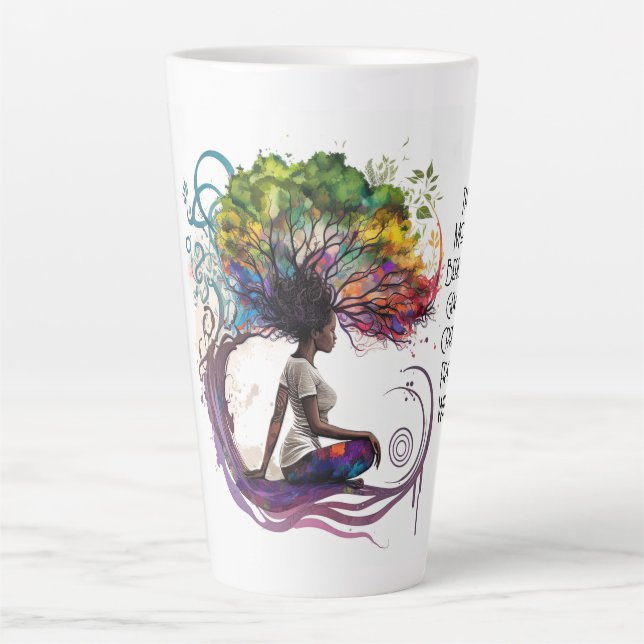 Inspired Woman Crafted Within Latte Mug (Front)