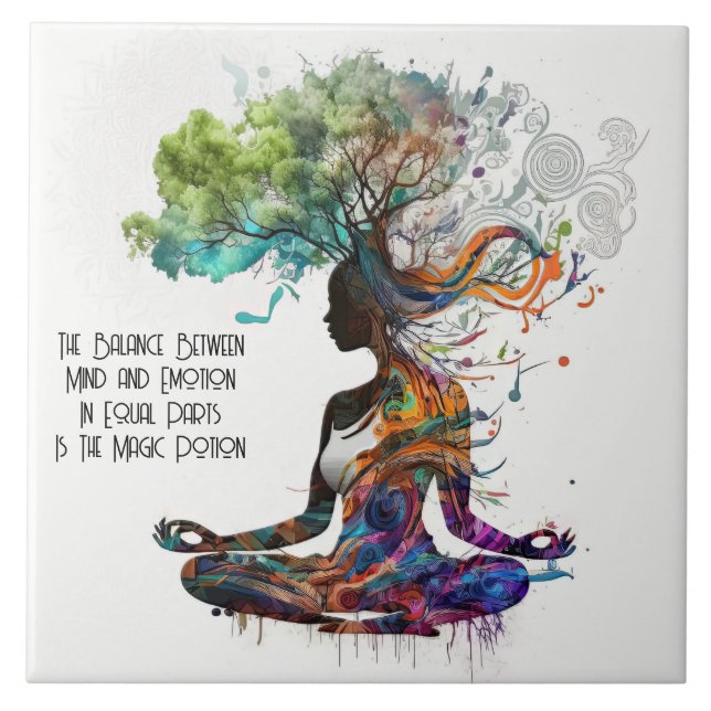 Inspired Woman Magic Potion Ceramic Tile (Front)
