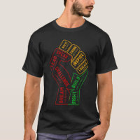 Inspiring Black Leaders Power Fist Hand Black Hist