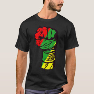 Inspiring Black Leaders Power Fist Hand Black Hist T-Shirt