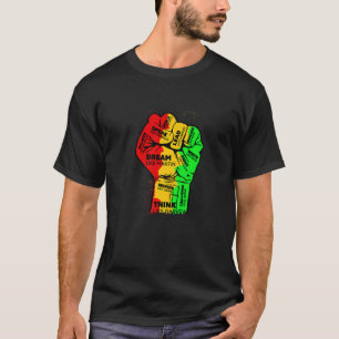 Inspiring Black Leaders Power Fist Hand Black Hist T-Shirt