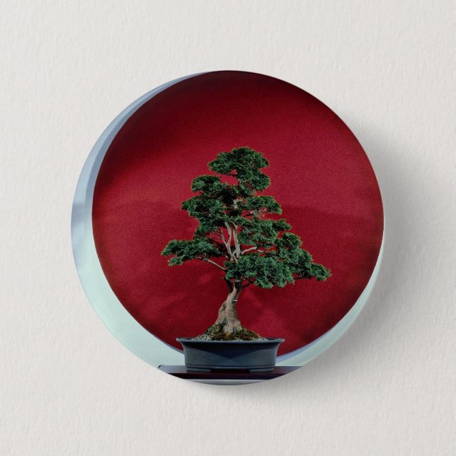Inspiring Bonsai tree 6 Cm Round Badge (Front)