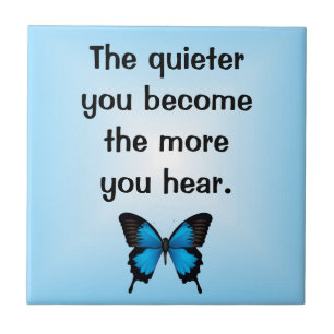 Inspiring Butterfly Verse Tile