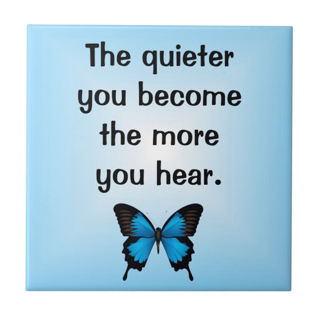 Inspiring Butterfly Verse Tile (Front)