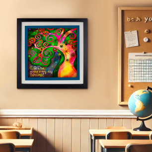 Inspiring Colourful Trendy Make Life Fabulous Quot Poster