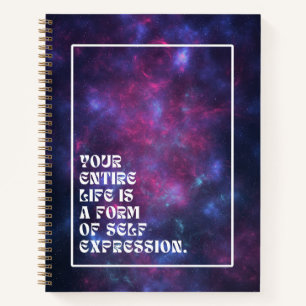 Inspiring Dreamy Purple Galaxy Celestial Cosmic Notebook