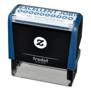 Inspiring "EXCELLENT JOB!" Tutor Rubber Stamp
