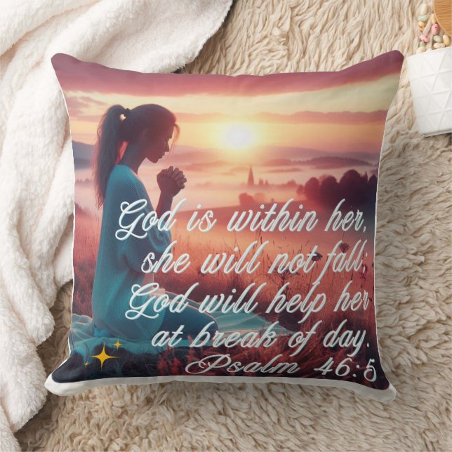 'Inspiring Faith' Throw Pillow (Blanket)