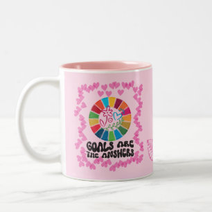 Inspiring Gifts for Her Him 🌿Sustainability Goals Two-Tone Coffee Mug