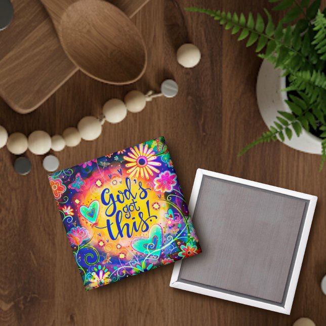 Inspiring God’s Got This Pretty Inspirivity Trendy Magnet (Creator Uploaded)