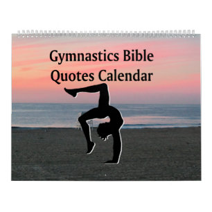 INSPIRING GYMNASTICS BIBLE QUOTE CALENDAR