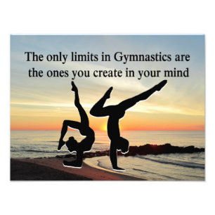 INSPIRING GYMNASTICS QUOTE PHOTO PRINT