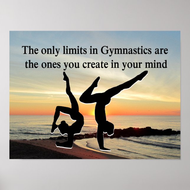 INSPIRING GYMNASTICS QUOTE POSTER (Front)