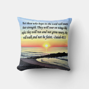 INSPIRING ISAIAH 40:31 CUSHION