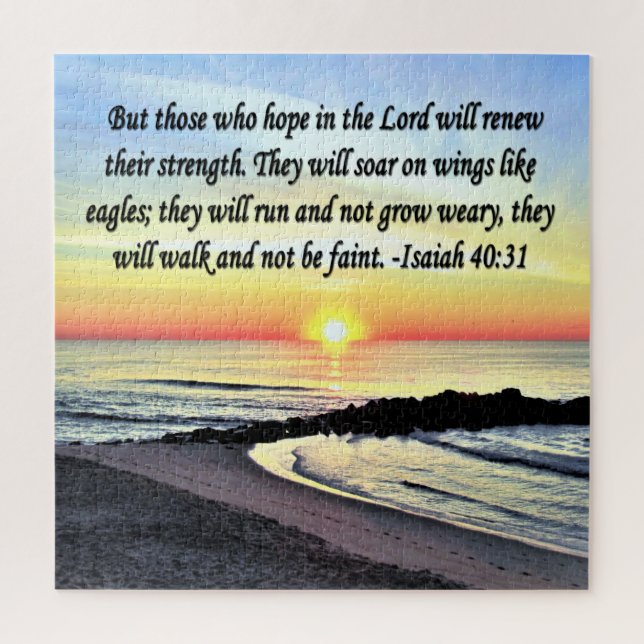 INSPIRING ISAIAH 40:31 JIGSAW PUZZLE (Vertical)