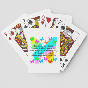 INSPIRING ISAIAH 41:10 BIBLE VERSE DESIGN PLAYING CARDS
