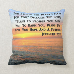 INSPIRING JEREMIAH 29:11 SUNRISE CUSHION