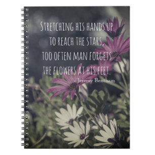 Inspiring Jeremy Bentham Quote Notebook
