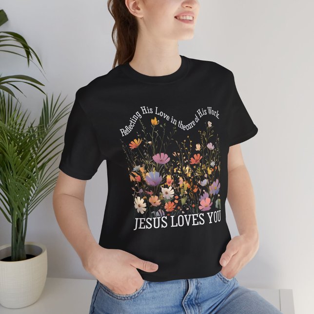 Inspiring Jesus loves you, nature's design T-Shirt (Creator Uploaded)