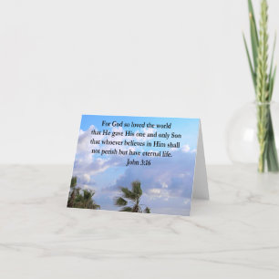 INSPIRING JOHN 3:16 PHOTO CARD