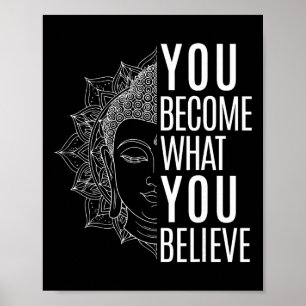Inspiring Law Of Attraction Quote Buddha Spiritual Poster