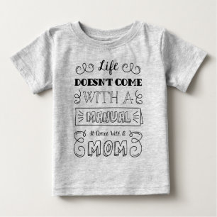Inspiring Life and Mum's Quote   Bodysuit