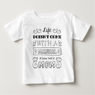 Inspiring Life and Mum's Quote Ruffle Tee