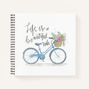 Inspiring Life is a Beautiful Ride Guestbook Notebook